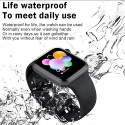 T55 Pro Max 2 In 1 Smart Watch With Earphone - Black
